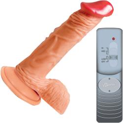 Nasstoys Lifelikes Vibrating Royal Prince Cock with Suction Cup, 6 Inch, Flesh