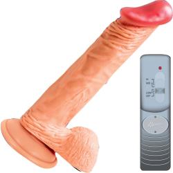Nasstoys Lifelikes Vibrating Royal Knight Cock with Suction Cup, 8.5 Inch, Flesh