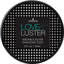 Sensuva Love and Luster Kissable Silver Diamond Dust, 2 fl oz 59 ml