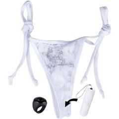 Screaming O My Secret Vibrating Panty Set with Remote Control Ring, White