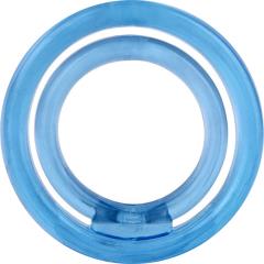 Screaming O RingO 2 Double Cock Ring, One Size, Blue