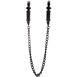 Ouch! Vice Nipple Clamps with Chain for Naughty Pleasure, 12.5 Inch, Classic Black