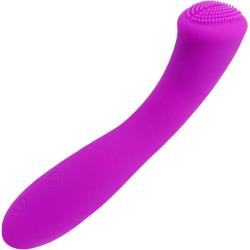 Pretty Love Len Silicone Rechargeable 30 Function Vibrator, 6.25 Inch, Deep Rose
