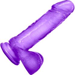 B Yours Sweet N Hard No 2 Dildo with Suction Cup, 7.75 Inch, Purple