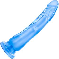 B Yours Sweet N Hard No 6 Dildo with Suction Cup, 8.5 Inch, Blue