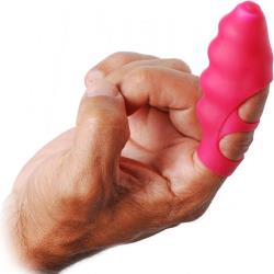 Frisky Finger Bang Her Single Use Finger Vibe, 3.5 Inch, Pink Ripples
