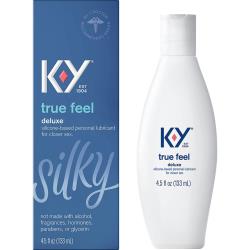 K Y True Feel Premium Silicone Lubricant, 4.5 fl.oz (133 mL)