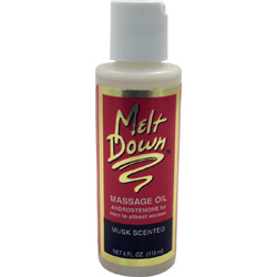 Meltdown Sensuous Massage Oil for Men, 4 fl.oz (118 mL), Musk