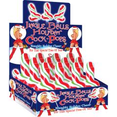 Hott Products Jingle Bells Holiday Cock Pop 12 Piece Counter Display