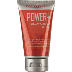 Doc Johnson Power Plus Delay Cream for Men, 2 Oz (56 g)