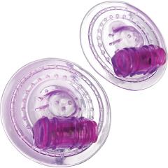Trinity Vibes Razzle Mini Vibrating Nipple Pads, Purple
