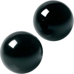 XR Brands Master Series Jaded Glass Benoit Kegel Balls, 1.2 Inch, Black