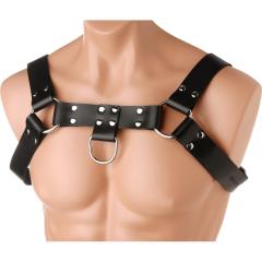 Strict Leather English Bull Dog Harness, Black
