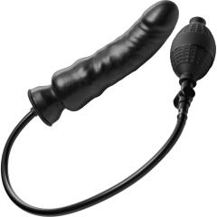 Master Series Inflatable Expanding Dildo, 7.5 Inch, Black