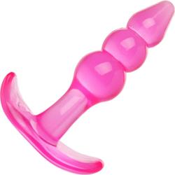 Trinity Vibes Bubbles Flexible Starter Anal Plug, 4.3 Inch, Pink