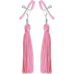 Frisky Tickle Me Nipple Clamp Tassels, Cotton Candy Pink