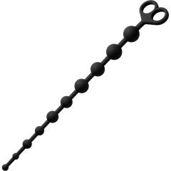 Frisky Captivate Me 10 Bead Silicone Anal Beads, 13.5 Inch, Black