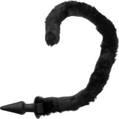 Frisky Bad Kitty Silicone Cat Tail Anal Plug, 4 Inch, Black
