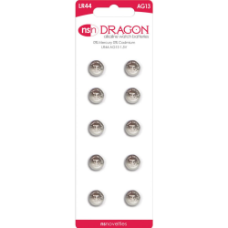 Dragon 10 Pack LR44 Alkaline Button Cell Batteries