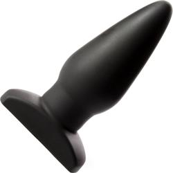 Tantus Ringo Butt Plug, 5.5 Inch, Black