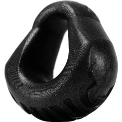 OxBalls Hung Silicone Padded Cockring, 1.5 Inch, Black