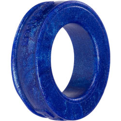OxBalls Pig-Ring Super Soft Platinum Silicone Cockring, 1.5 Inch, Blueballs