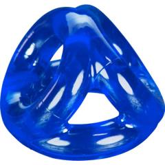 OxBalls Tri-Sport Flex 3-Ring Cocksling, Blue