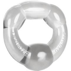OxBalls Thruster Thick Cockring, 1.25 Inch, Crystal Clear