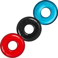 OxBalls Ringer 3-Pack Cockrings, 1.75 Inch, Multicolor