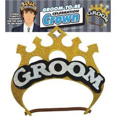Little Genie Groom to Be Celebration Crown, Gold