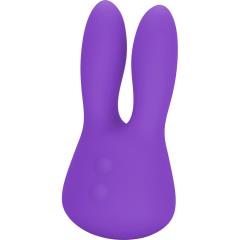 CalExotics Mini Marvels Silicone Marvelous Bunny Vibe, 3.75 Inch, Purple