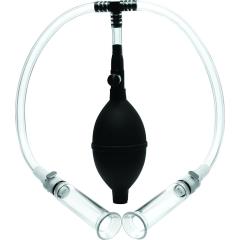Size Matters Nipple Pumping System with Dual Detachable Acrylic Cylinders