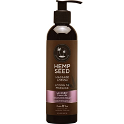 Earthly Body Hemp Seed Massage Lotion, 8 Fl. Oz (237 mL), Lavender
