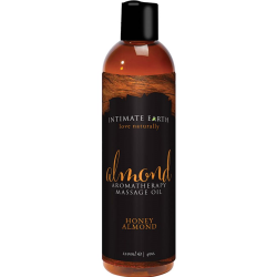 Intimate Earth Aromatherapy Scented Massage Oil, 4 fl.oz (120 mL), Honey Almond