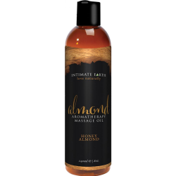 Intimate Earth Aromatherapy Scented Massage Oil, 8 fl.oz (240 mL), Honey Almond