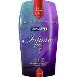 Swiss Navy Infuse 2 in 1 His and Her Arousal Gel, 1.69 fl.oz (50 mL)