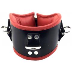 Rouge Garments Bondage Posture Collar, Red/Black