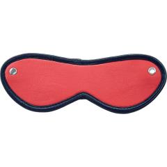 Rouge Leather Blindfold Eye Mask, Red/Black