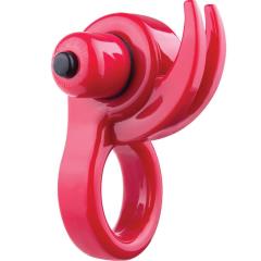 Screaming O Orny Stretch Vibrating Cock Ring for Couples, Robust Red