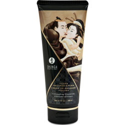 Shunga Erotic Art Kissable Massage Cream, 7 Fl.Oz (200 mL), Intoxicating Chocolate