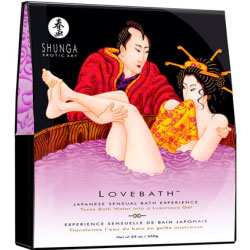 Shunga Erotic Art LoveBath for Couples, 23 oz (650 g), Sensual Lotus