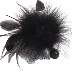 Bijoux Indiscrets Pom Pom Feather Tickler for Lovers, Black