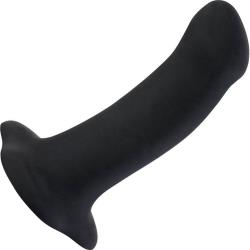 Fun Factory Amor Curved Silicone Dildo, 5.5 Inch, Black