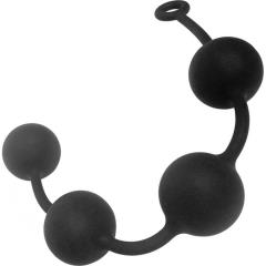 Rascal the Anal Baller Pro Silicone Beads, 2.4 Inch Diameter, Black