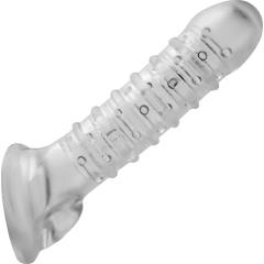 Tom of Finland Textured Girth Enhancer for Men, 7.5 Inch, Clear