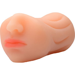 Sex Flesh Deluxe Sarahs Sexy Mouth Stroker, 6.5 Inch, Peach