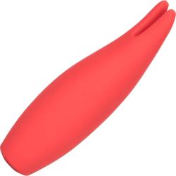 Red Hots Flare Clitoral Dual Teasers Vibrator, 5 Inch, Lava Red