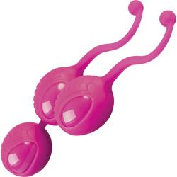 Shots Touche Dukes Silicone Kegel Trainers, Pink