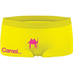 Shots S Line Camel Funny Hipsters, One Size, Yellow/Hot Pink