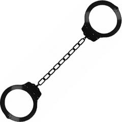 Ouch! by Shots Toys Beginners Leg Cuffs, Black
